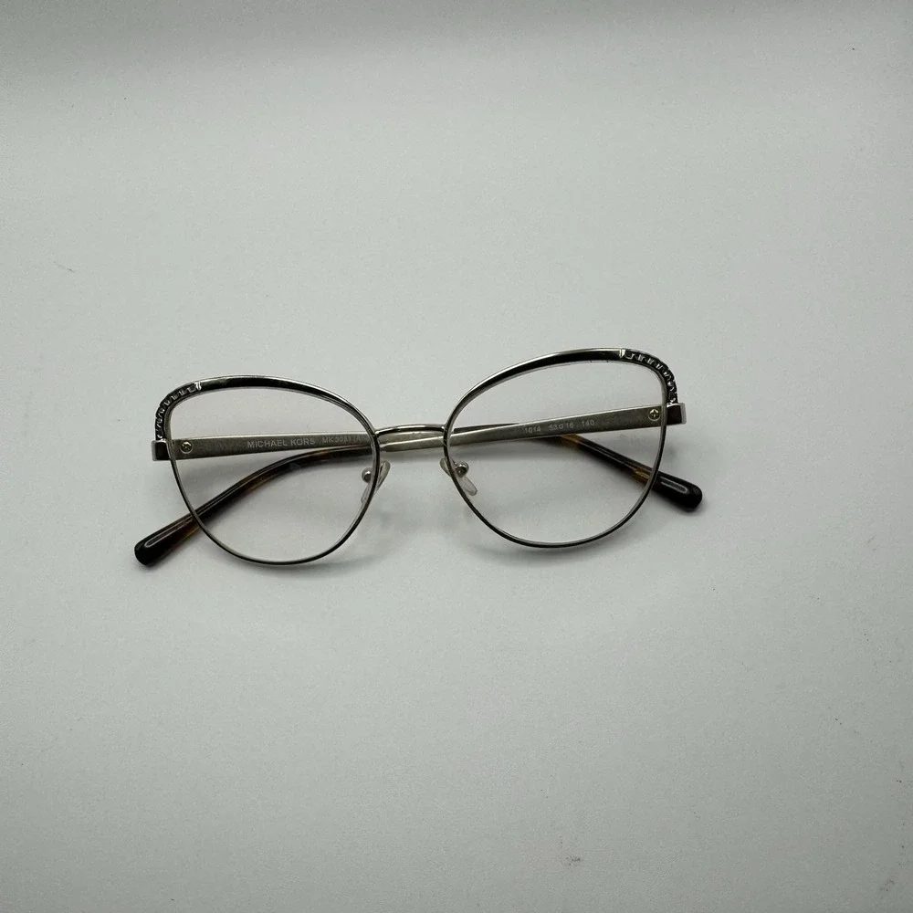 Michael Kors Women MK 3051 Andalusia Cat Eye Eyeglass Frames 1014 5316 140 Gold